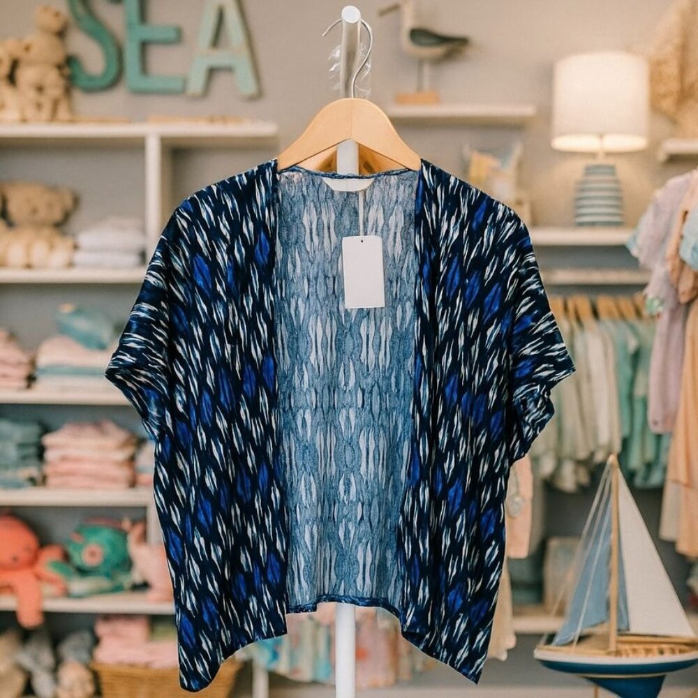 NEW H&M Abstract Artsy‎ Print Beach Swim Coverup Coastal Travel Girl's 12-13y